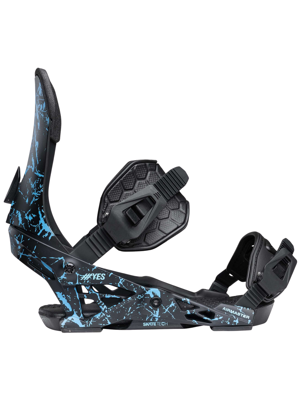 Fijaciones Snowboard Yes Airmaster 2026 | Splatter Blue