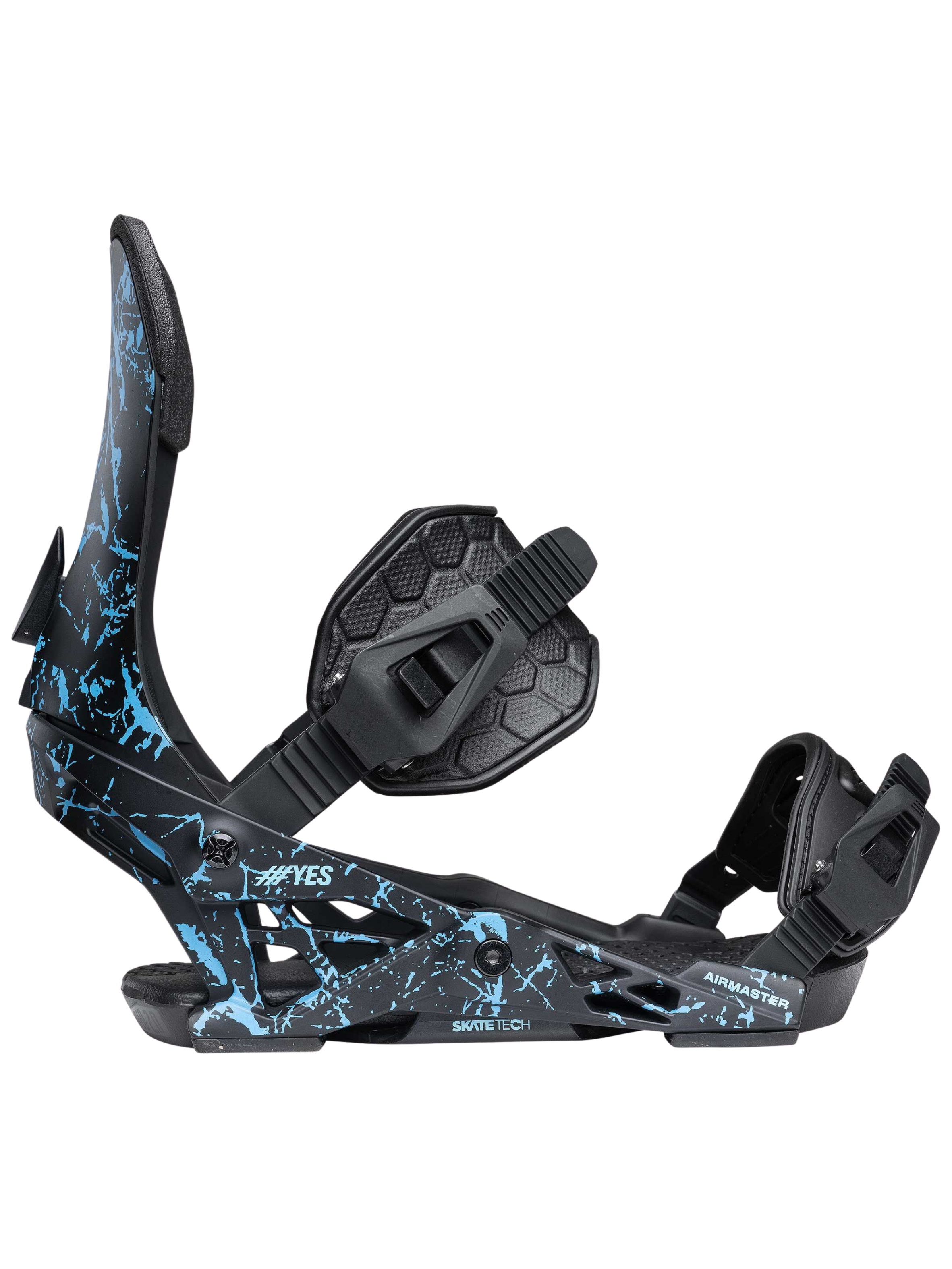 Fijaciones Snowboard Yes Airmaster 2026 | Splatter Blue