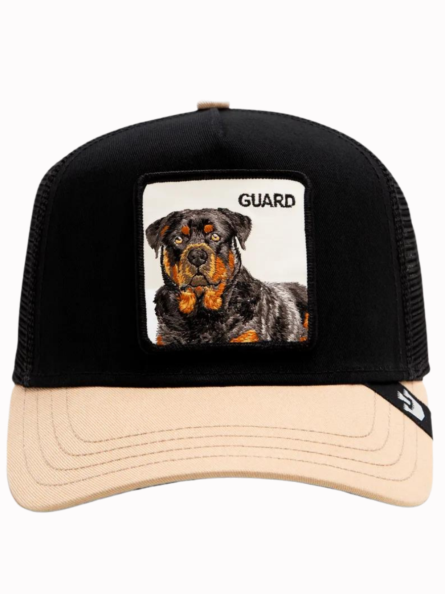 Goorin Bros The Guard Dog Trucker Cap – Schwarz/Beige | meistverkaufte Produkte | Meistverkaufte Produkte | Neue Produkte | Neueste Produkte | surfdevils.com