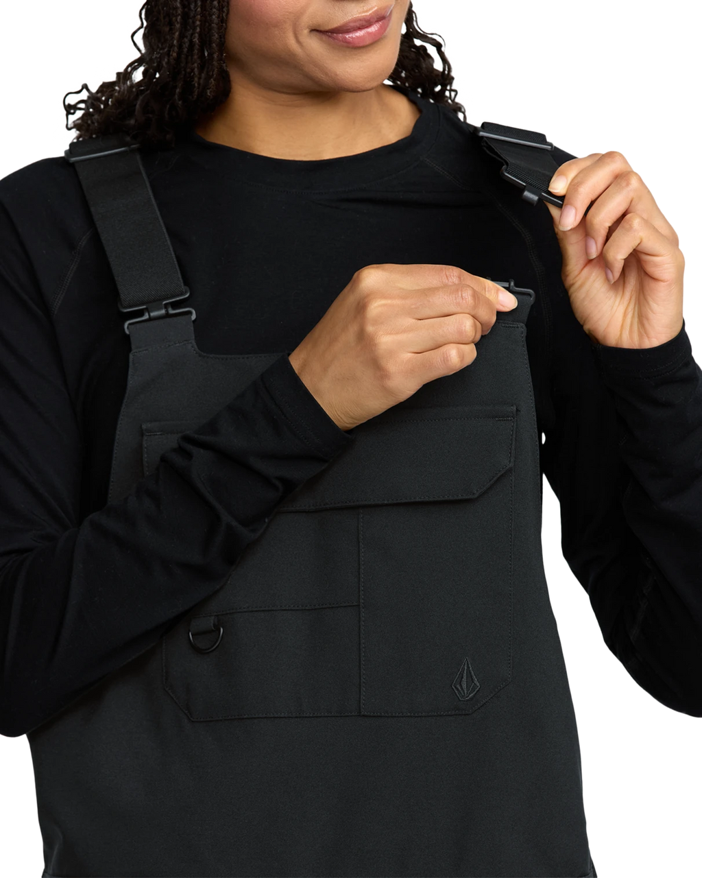 Volcom CRESTON 3D STRETCH BIB OVERALL pantalón mujer detail 6 | Black