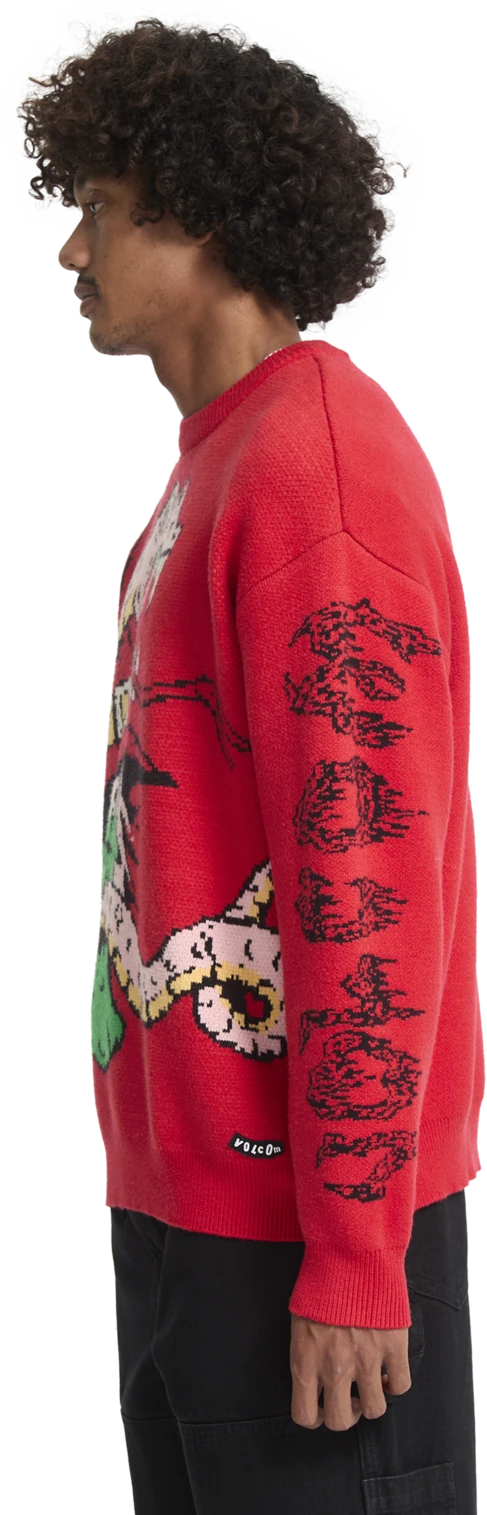 Volcom JJ Villard jersey hombre detail 9 | Lifeguard Red