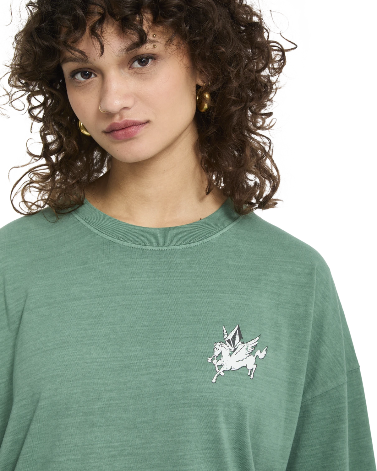 Volcom VOLTRIP TEE camiseta manga corta mujer detail 3 | Evergreen