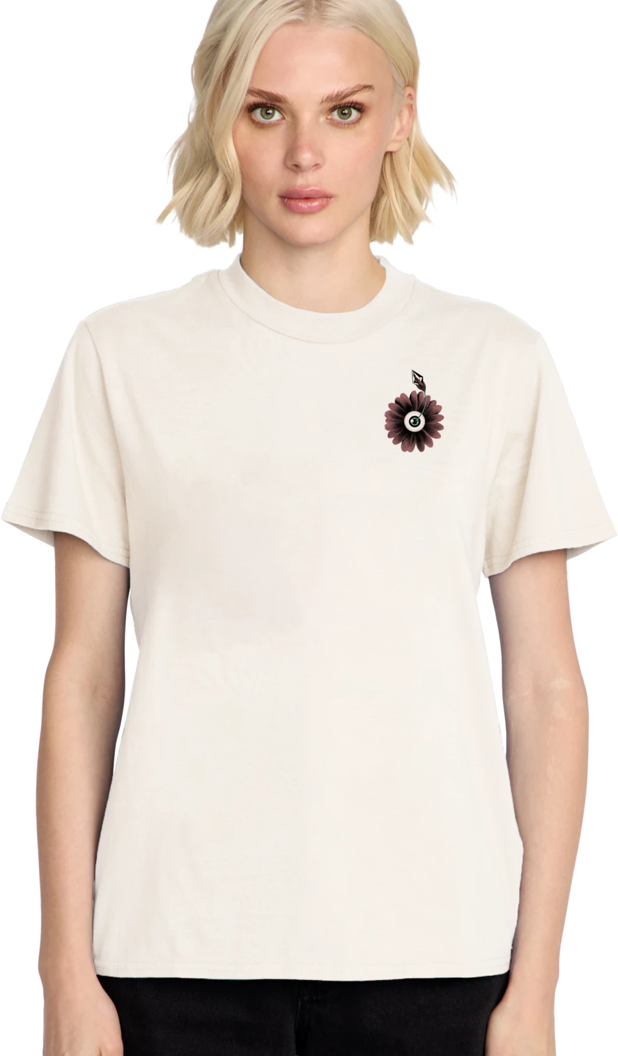 Volcom Lock It Up camiseta manga corta mujer detail 3 | Bone