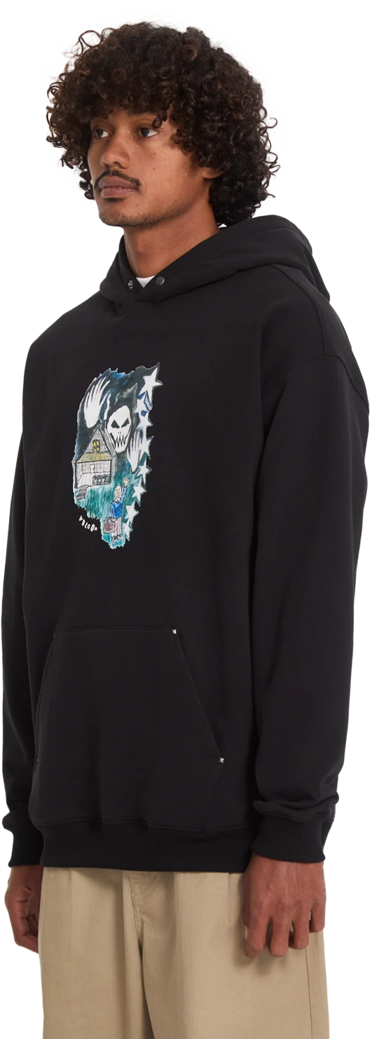 Volcom FA ISSAM AUPTEL PO sudadera con capucha hombre detail 2 | Black