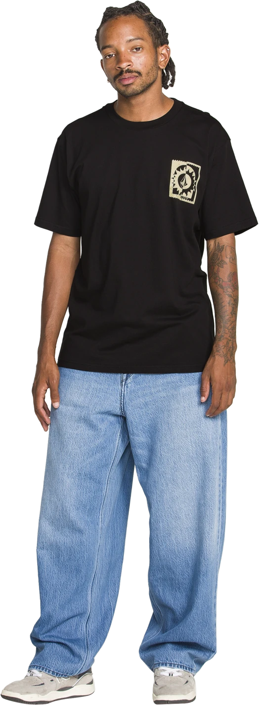 Volcom BURNER SS TEE camiseta manga corta hombre detail 2 | Black