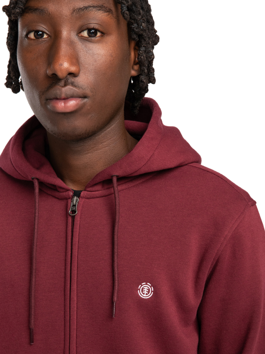 Sweat à capuche zippé Element Cornell Classic - Port fauve