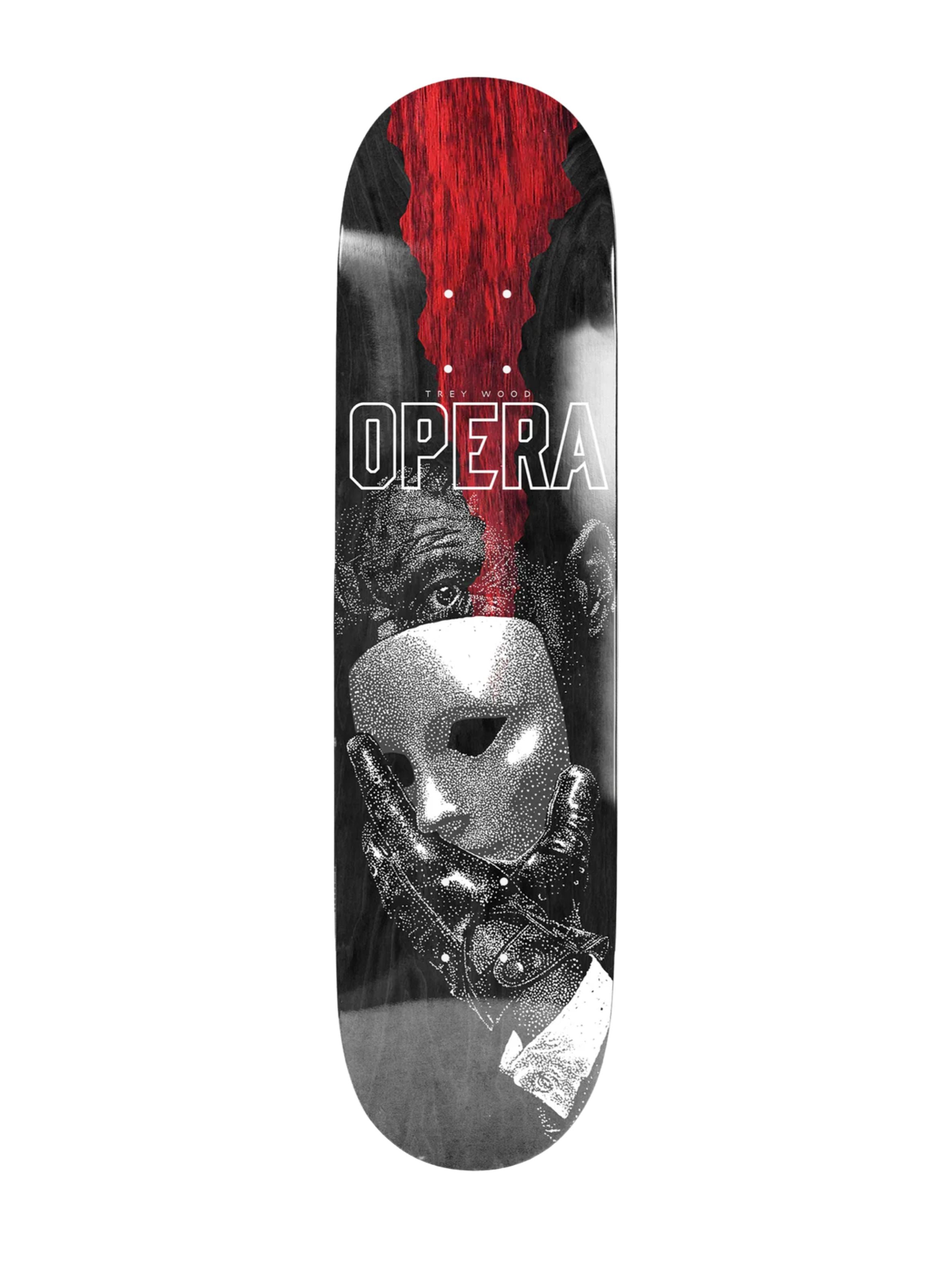 Opera Trey Wood Unmasked Skateboard Deck (8.00" x 31.60")