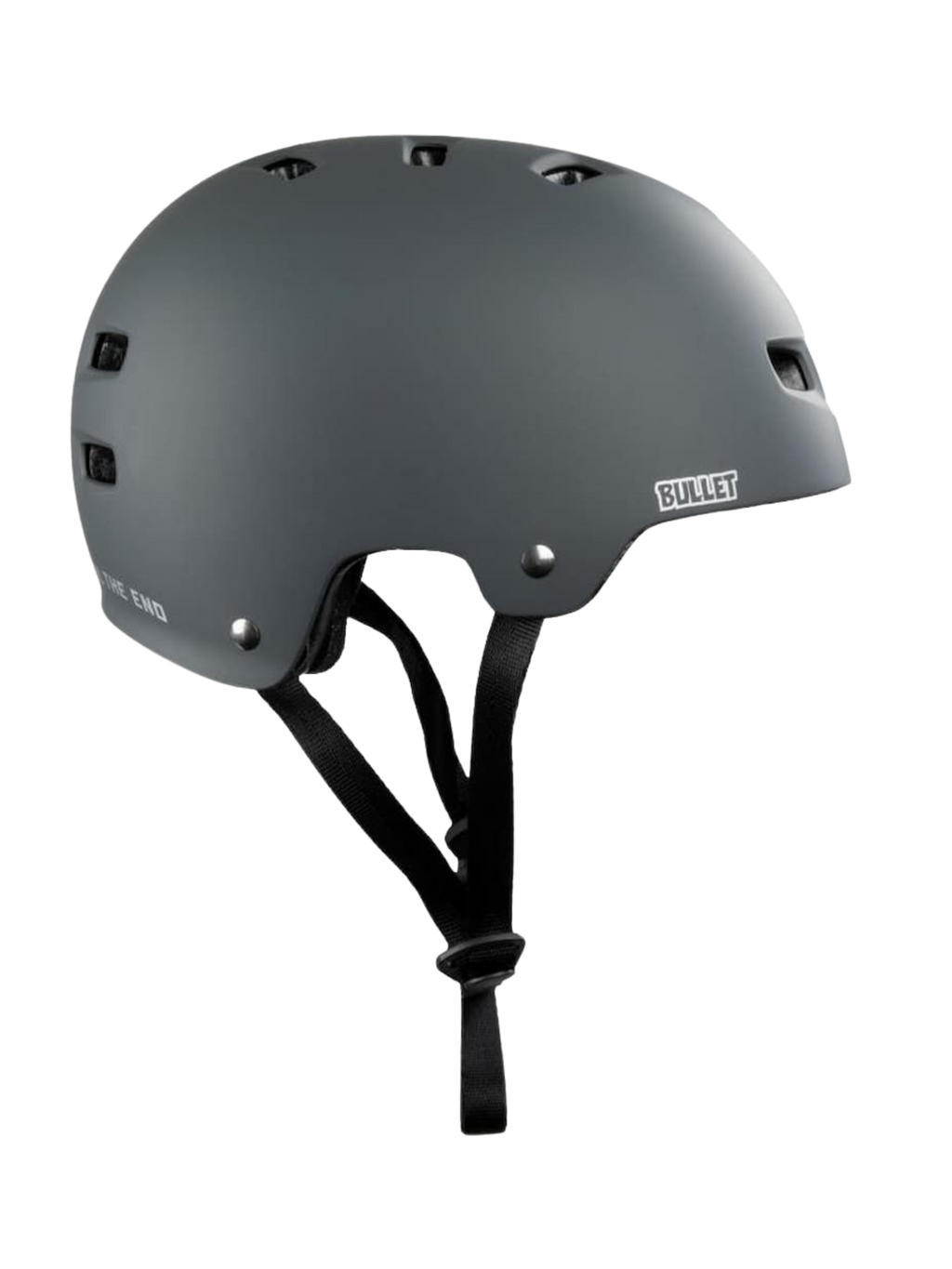 Skateboard Helmet Bullet X Santa Cruz Oval Dot Logo | Dark Grey Matte