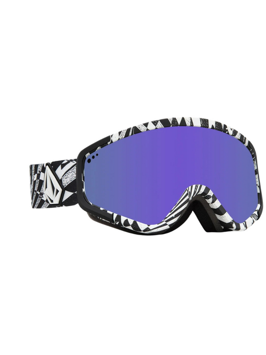 Volcom Attunga Blizzard Goggles - Op Art / Purple Chrome + Extra Lens