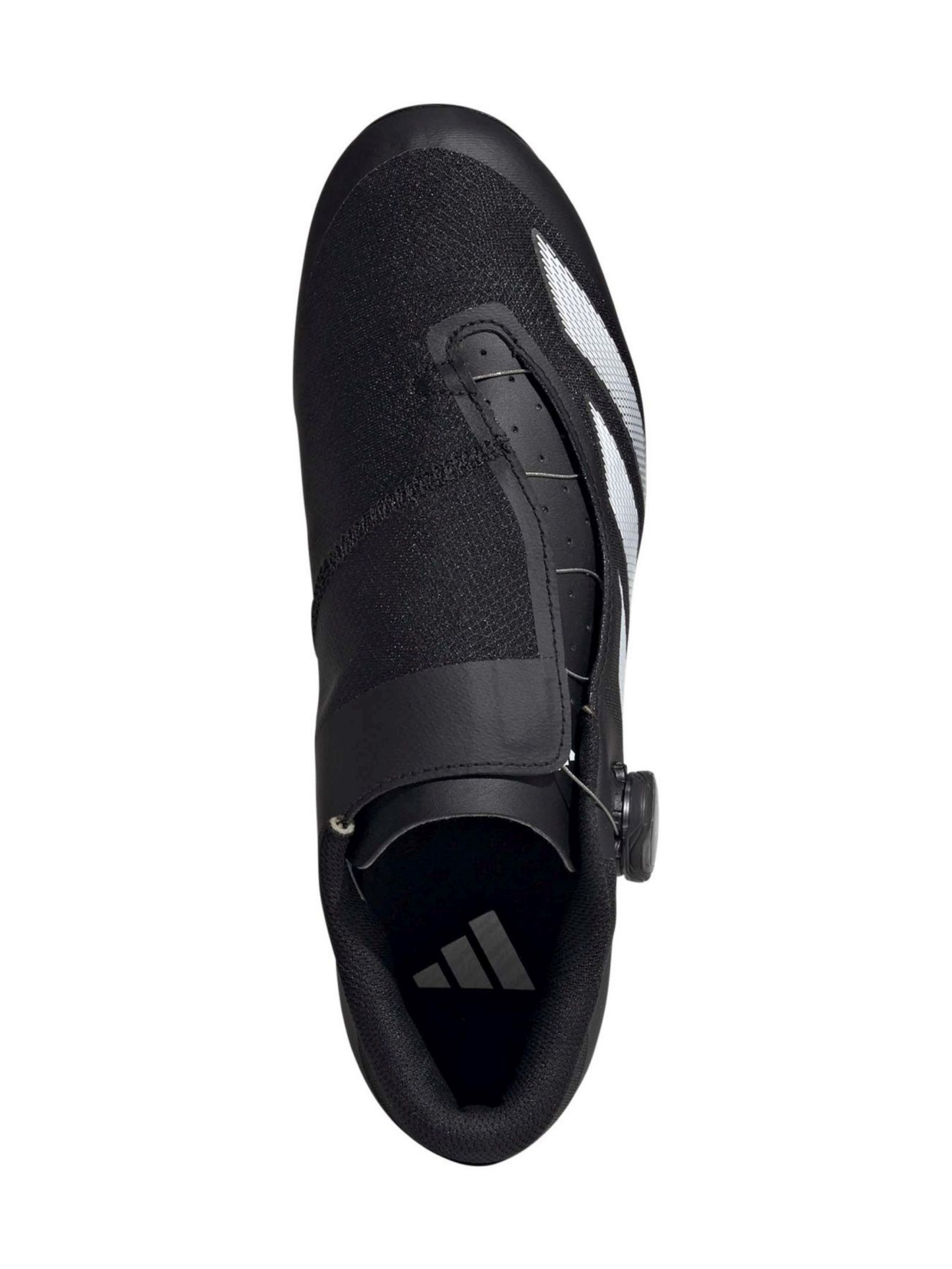 Adidas Tempo 3 Stripes BOA Road Cycling Shoes | Núcleo Preto / Nuvem Branca / Nuvem Branca