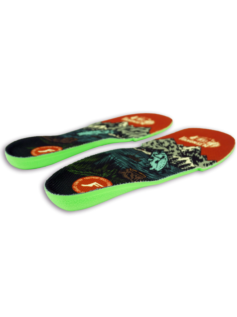 Footprint Super Squish Classic Einlegesohlen – Grün Lila