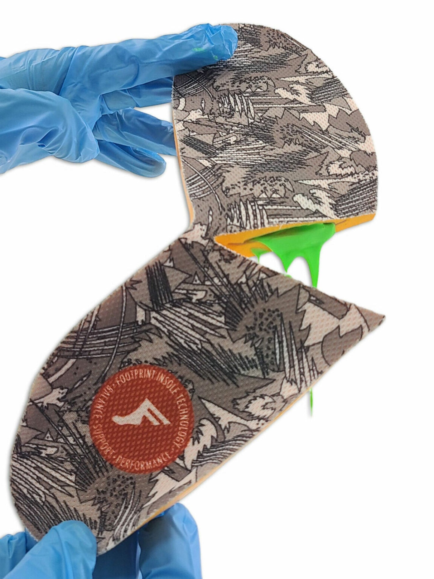 Footprint Insoles Kingfoam Orthotic Fluidx Insoles - White Camo