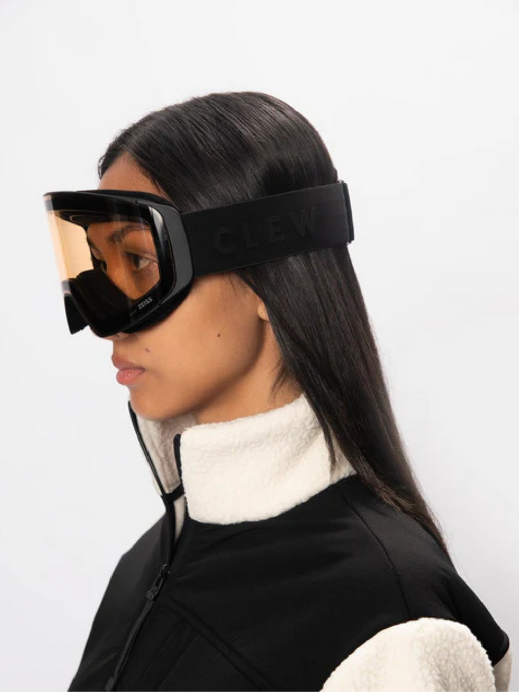 CLEW Magnetische Skibrille Schwarz