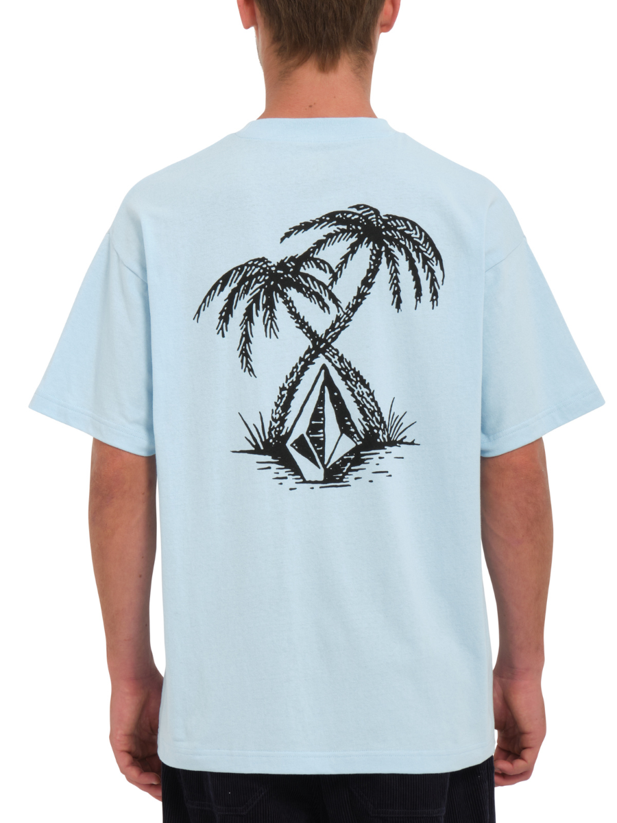 Camiseta Volcom CrossPalm - Misty Blue | Camisetas de hombre | Camisetas manga corta de hombre | Volcom Shop | surfdevils.com