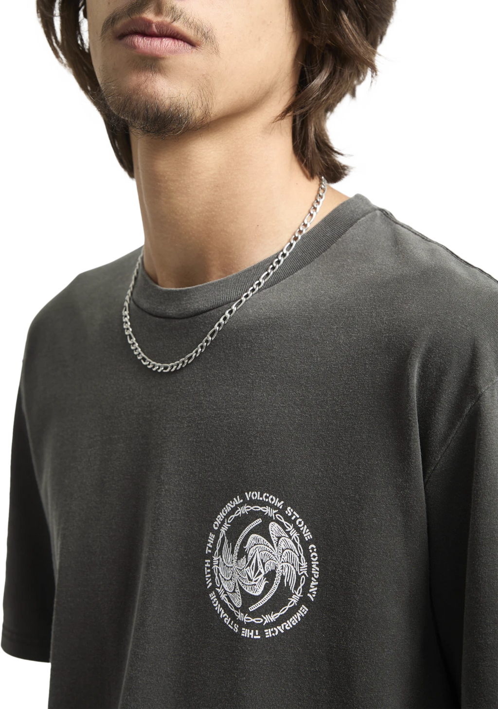 Volcom Circlepalm camiseta manga corta hombre detail 2 | Black