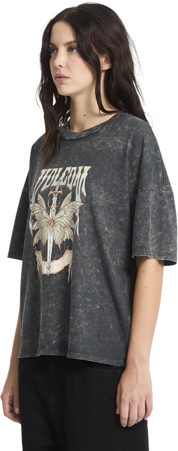 Volcom Voltrip camiseta manga corta mujer detail 5 | Vintage Black