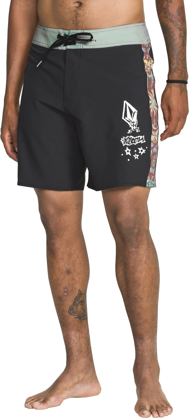 Volcom Star Shields Mod Boardshort 18" trajes de baño hombre | Stealth