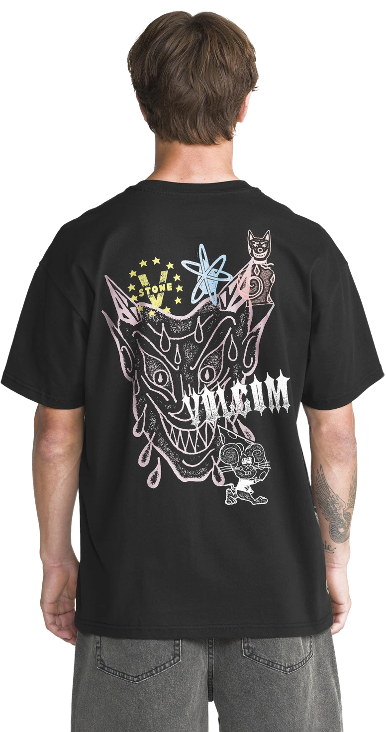 Volcom FA CASEY JONES SST camiseta manga corta hombre detail 1 | Black