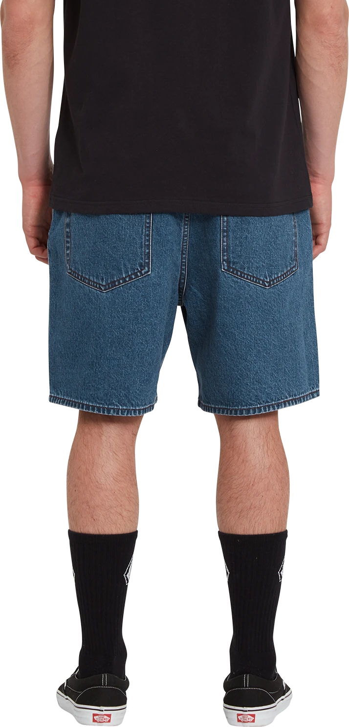 Volcom Billow Denim Short denim short hombre detail 3 | Indigo Ridge Wash