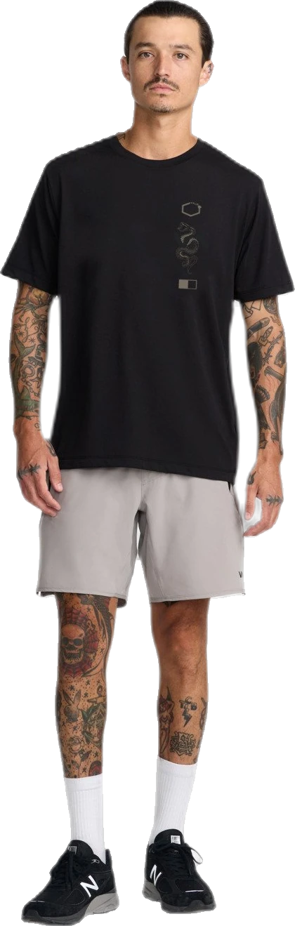 Rvca RVCA Baroon Venom Camiseta Negro Hombre camiseta manga corta hombre detail 4 | Negro