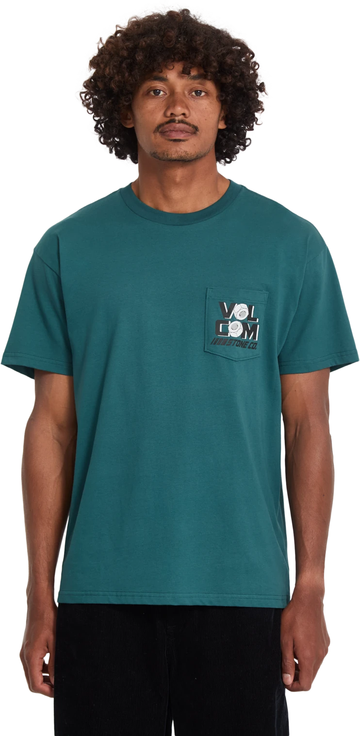 Volcom PARTED OUT POCKET SST camiseta manga corta hombre | RIFLE GREEN