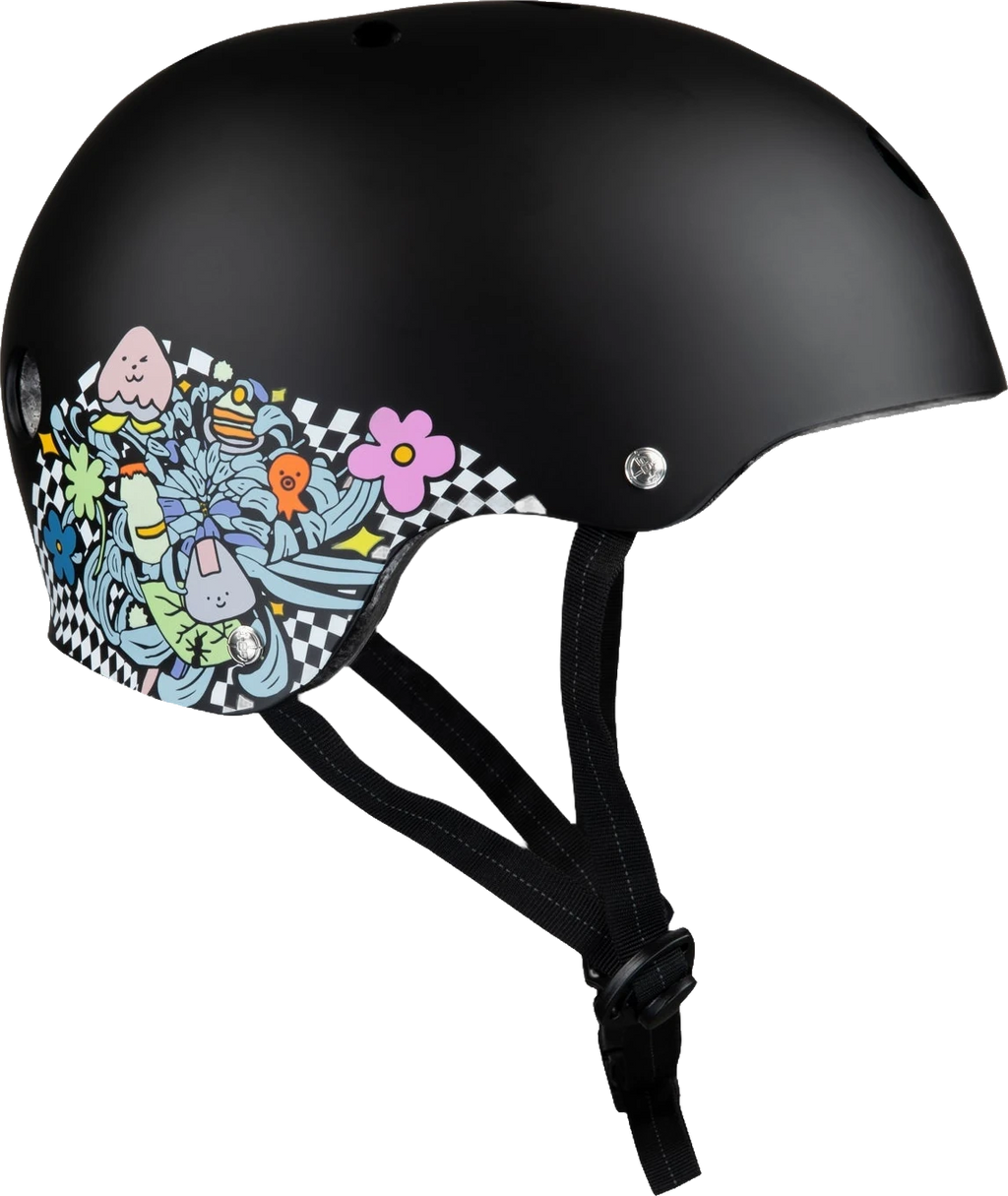 187 Killer Pads 187 Killer Pads Certified Helmet Lizzie Black/Floral cascos detail 3 | Black/Floral