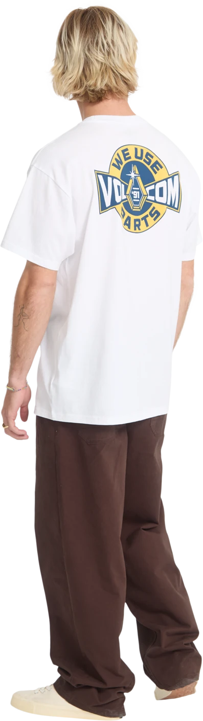 Volcom PARTED OUT POCKET SST camiseta manga corta hombre detail 4 | White