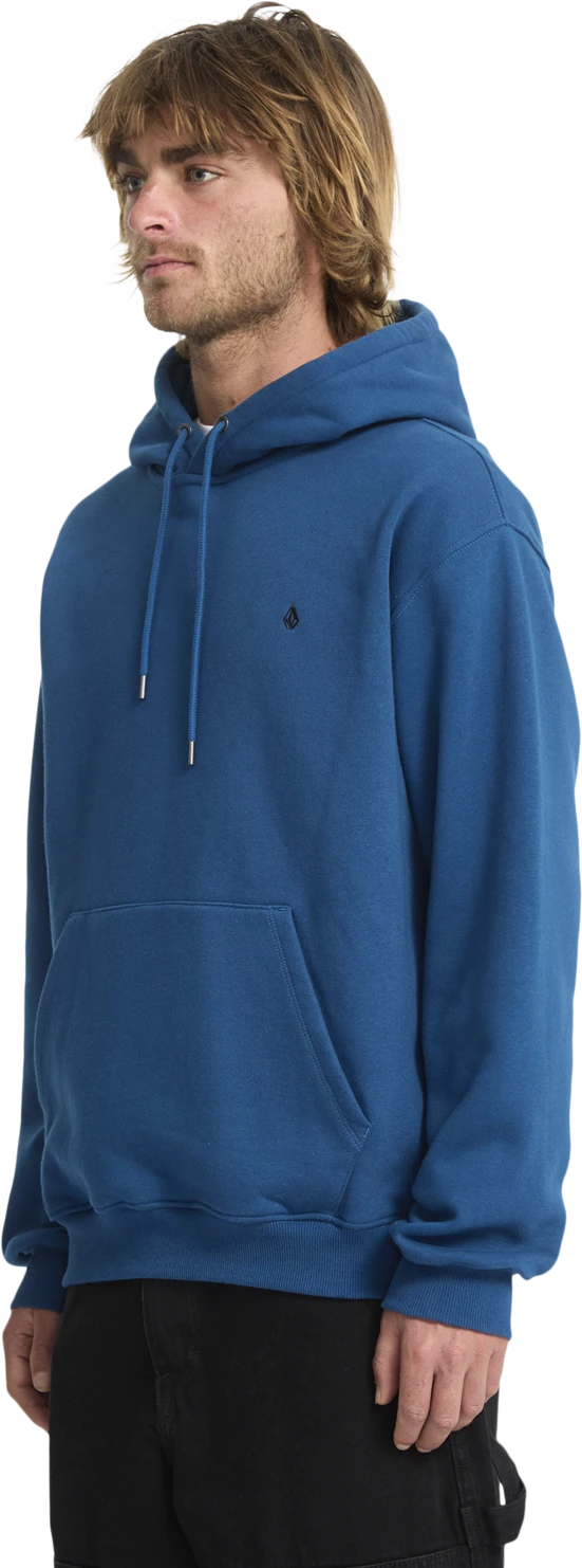 Volcom Single Stone sudadera con capucha hombre detail 4 | Cosmic Blue