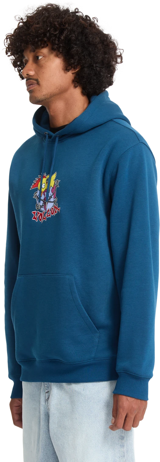 Volcom Noder sudadera con capucha hombre detail 5 | Cosmic Blue
