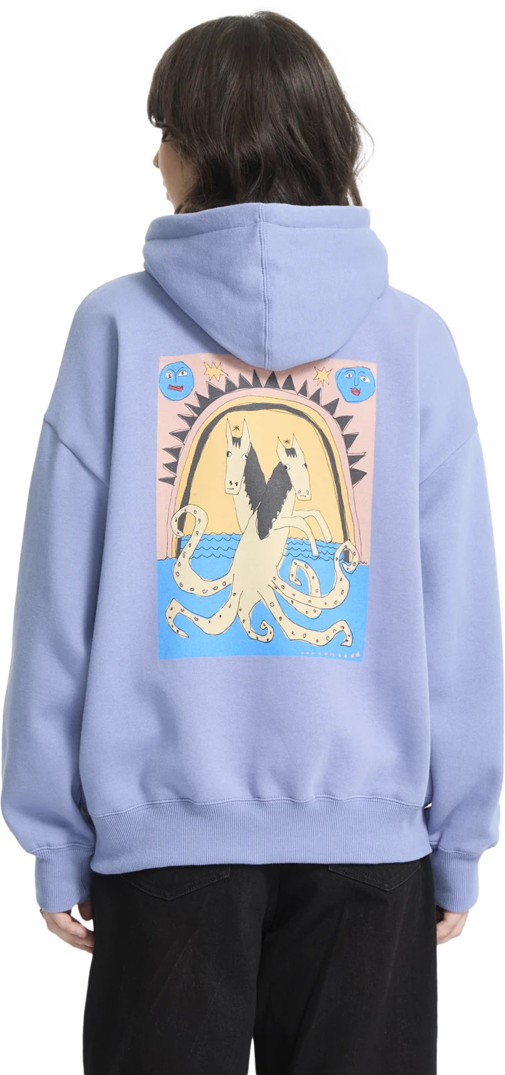 Volcom Moove On sudadera con capucha mujer detail 1 | Carolina Blue