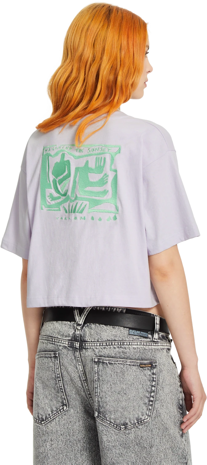 Volcom Drumstone T-shirt camiseta manga corta mujer detail 1 | Dusty Lavender