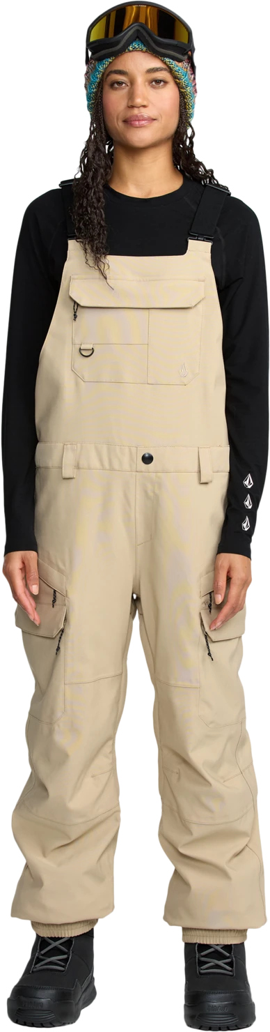 Volcom CRESTON 3D STRETCH BIB OVERALL pantalón mujer | Oatmeal