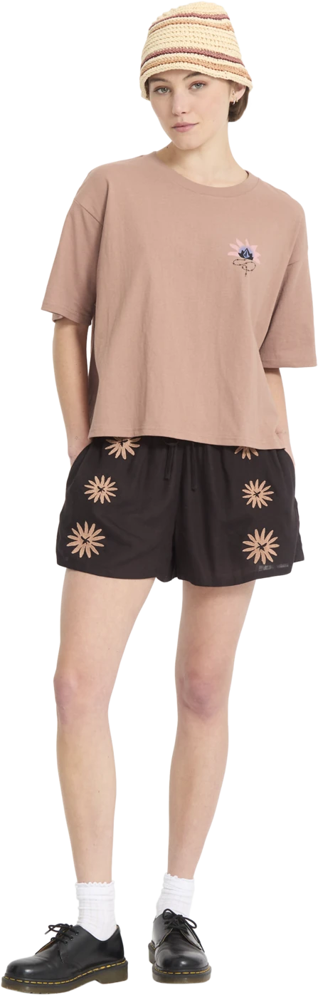 Volcom BLISS TEE camiseta manga corta mujer detail 8 | Pale Khaki