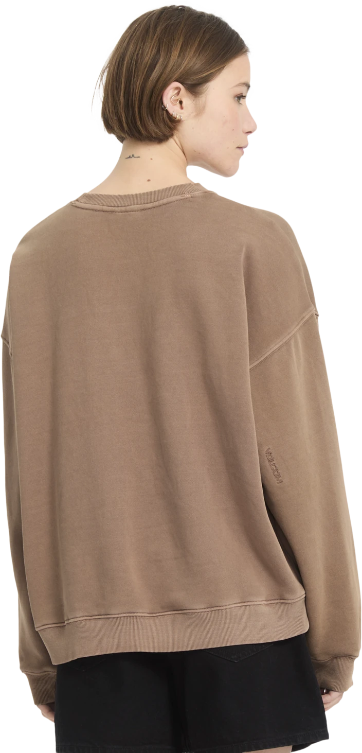 Volcom STONE SOFT CREW sudadera mujer detail 1 | Pale Khaki