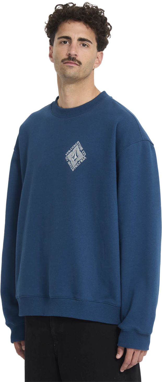 Volcom Watanite sudadera hombre detail 2 | Cosmic Blue