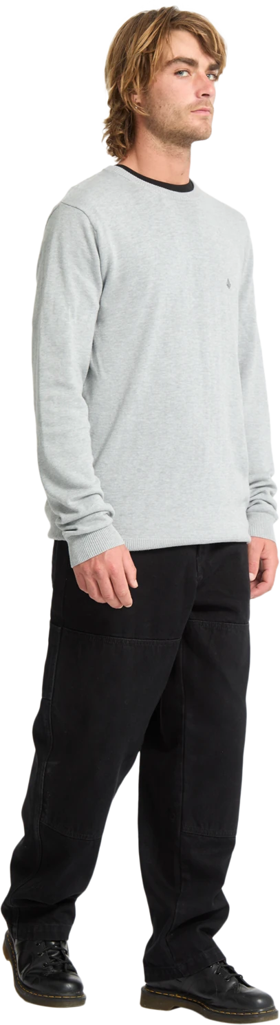 Volcom Uperstand jersey hombre detail 6 | Light Grey Heather