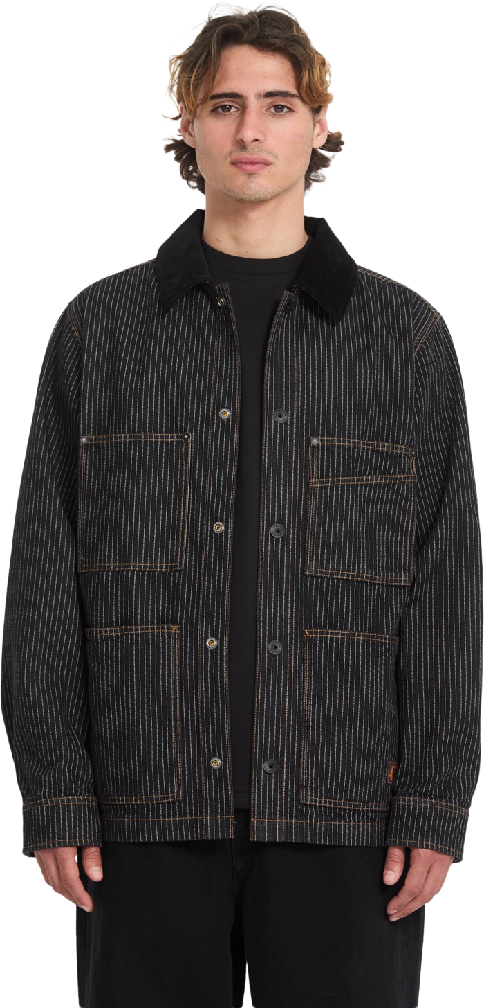 Volcom WORK DIALED JACKET chaquetas y abrigos hombre | Black Stripe