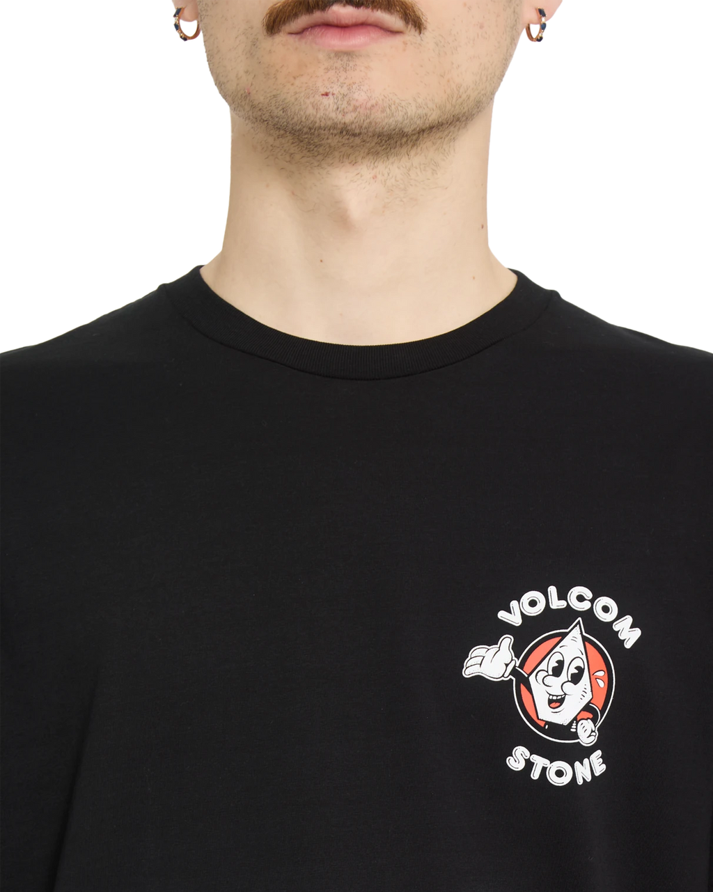 Volcom MISTE STONE BSC SST camiseta manga corta hombre detail 3 | Black