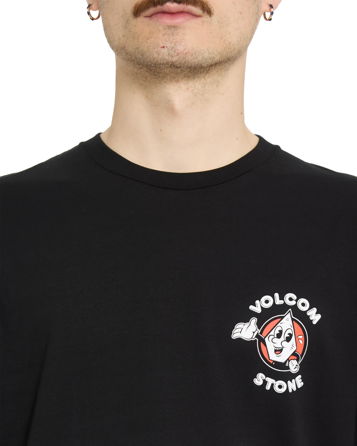 Volcom MISTE STONE BSC SST camiseta manga corta hombre detail 3 | Black