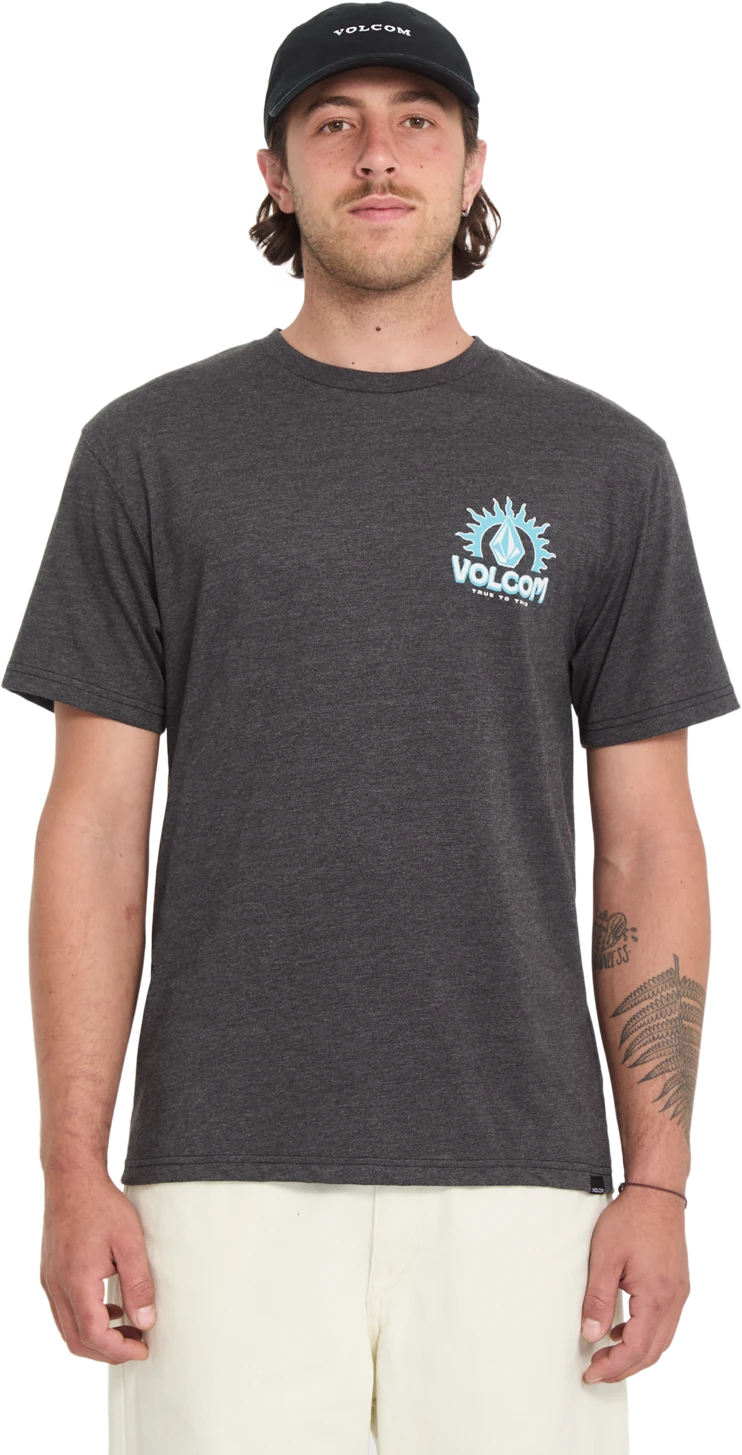 Volcom SOLSTICE HTH SST camiseta manga corta hombre | Heather Black