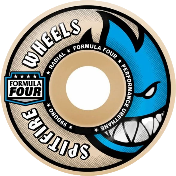 Spitfire Spitfire Formula Four Radial Full 99A 56mm ruedas del monopatín | Natural