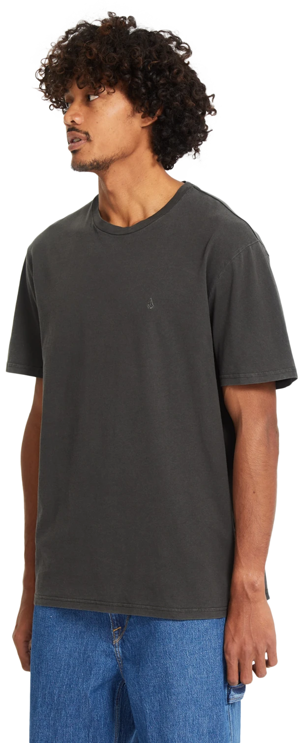 Volcom Solid Stone Emb camiseta manga corta hombre detail 5 | Black