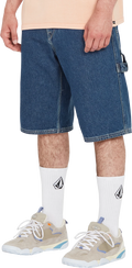 Volcom Labored Denim Utility Short denim short hombre | Indigo Ridge Wash