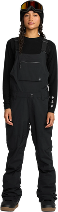 Volcom ASH STRETCH GORE BIB OVERALL pantalón mujer | Black