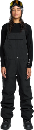 Volcom CRESTON 3D STRETCH BIB OVERALL pantalón mujer | Black