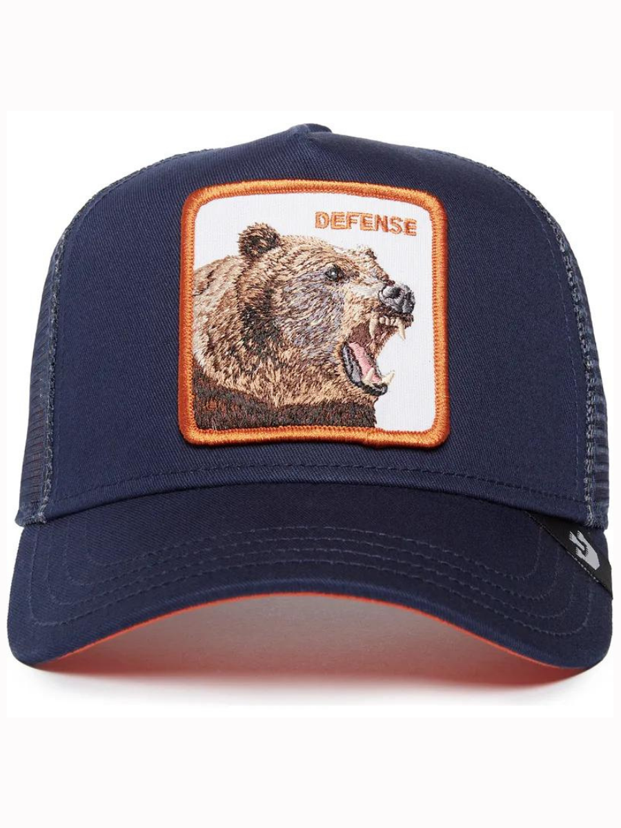 Goorin Bros The Defense Bear Trucker Cap - Navy