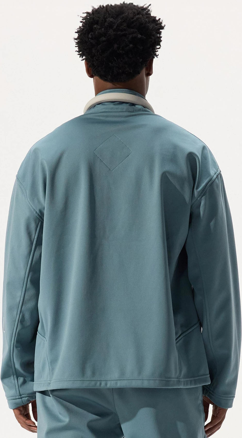 Whitespace QUARTER ZIP SOFTSHELL sudadera hombre detail 4 | Goblin Blue