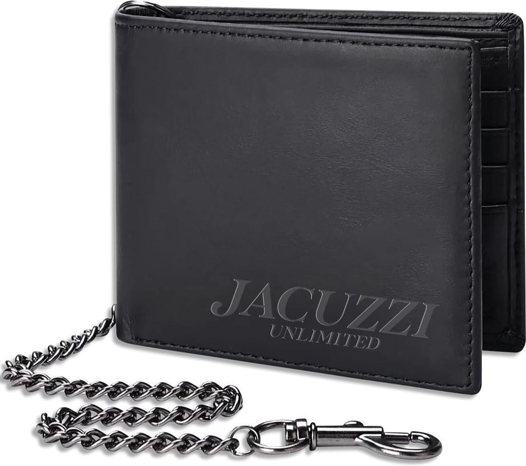 Jacuzzi Skateboards Jacuzzi PU Leather Chain Wallet carteras | Black