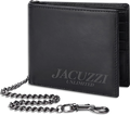 Jacuzzi Skateboards Jacuzzi PU Leather Chain Wallet carteras | Black