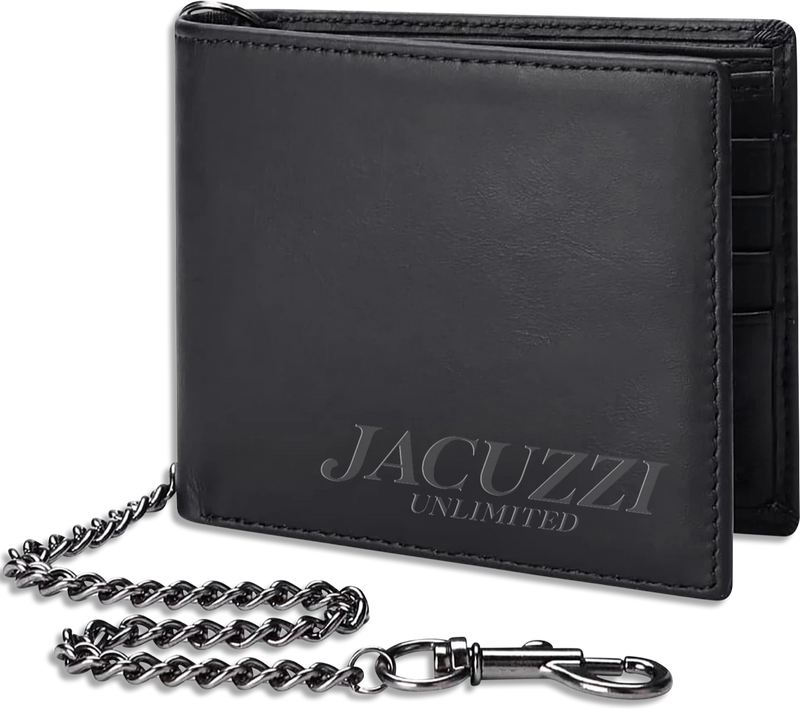 Jacuzzi Skateboards Jacuzzi PU Leather Chain Wallet carteras | Black